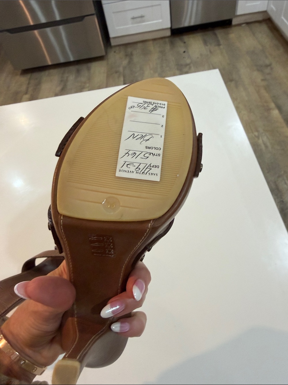 Giuseppe Zanotti Brown Leather Crisscross High Heel Slide - Picture 15 of 15